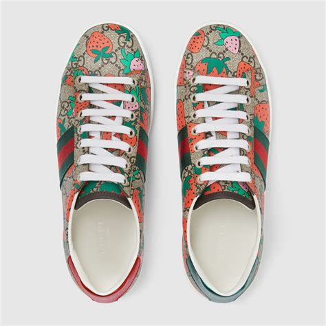 gucci strawberry sneakers